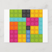 rosa Gebäude Postkarte (Vorderseite)