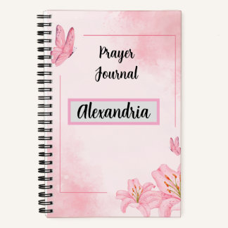 Rosa Gebetsjournal Notizblock