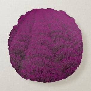 Rosa geblättertes Blume Rundes Kissen