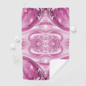 Rosa Geblüht Golfhandtuch (Insitu)