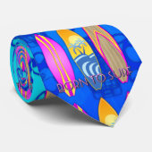 Rosa geboren zu surfen krawatte (Gerollt)