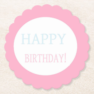 Rosa Geburtstagsgeschenk Untersetzer