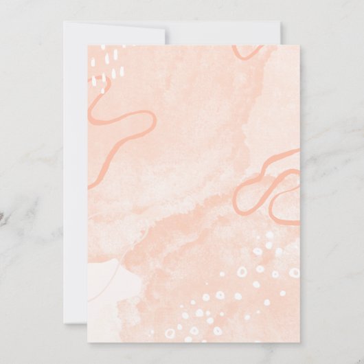 Rosa Geburtstagskarte Einladung (Rückseite)