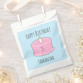 Rosa Geburtstagstorte Geschenktütchen