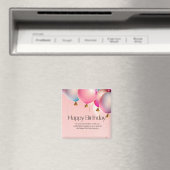 Rosa Geburtstagswünsche Magnet (In Situ (Geschirrspüler))