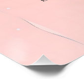 Rosa Geburtstagswünsche Poster (Ecke)