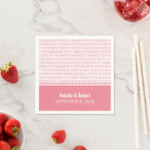 Rosa Geek Chic Binärkode Papier Napkins Serviette (Beispiel)