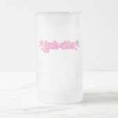 Rosa Geekette Mattglas Bierglas (Mittel)