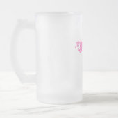 Rosa Geekette Mattglas Bierglas (Links)