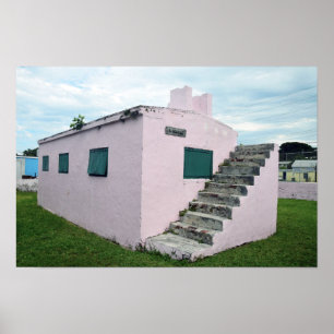 Rosa Gefängnis von Bahamas, Green Turtle Cay Poster