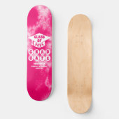 Rosa Gefärbte Krawatte Abschluss Skateboard (Vorderseite)