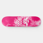 Rosa Gefärbte Krawatte Abschluss Skateboard (Horizontal)