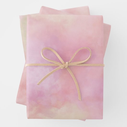 Rosa Gefärbte Krawatte Geschenkpapier Set (Beispiel)
