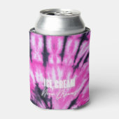 Rosa Gefärbte Krawatte kann kühler werden Dosenkühler (Kanne Vorderseite)