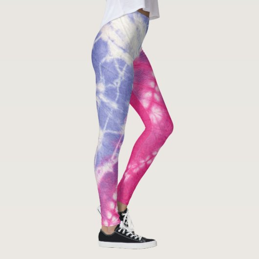 Rosa Gefärbte Krawatte Leggings (Rechts)