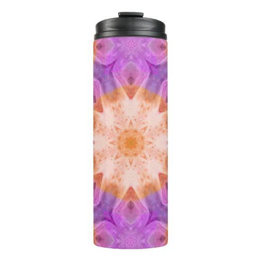 Rosa Gefärbte Krawatte Tumbler Thermosbecher (Vorderseite)