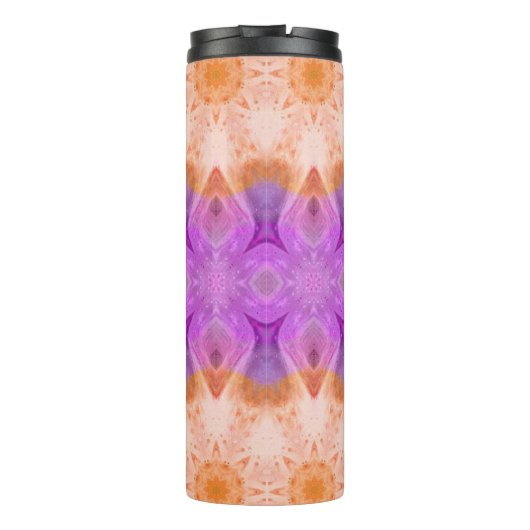 Rosa Gefärbte Krawatte Tumbler Thermosbecher (Rückseite)