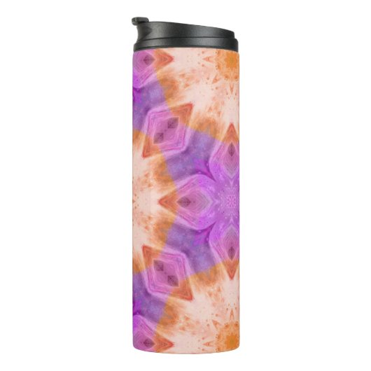 Rosa Gefärbte Krawatte Tumbler Thermosbecher (Nach rechts gedreht)