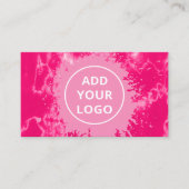 Rosa Gefärbte Krawatte Wasserfarbe hochladen Ihr L Visitenkarte (Vorderseite)