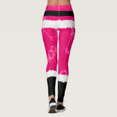 Rosa Gefärbte Krawatte Weihnachtsmann Kostüme Weih Leggings (Rückseite)