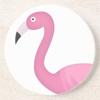 rosa gefiederter Flamingo Sandstein Untersetzer