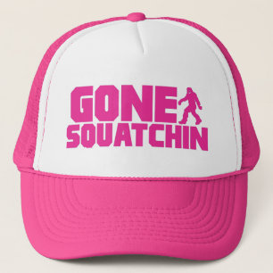 ROSA GEGANGENES SQUATCHIN Fernlastfahrer-Hut *BEST Truckerkappe