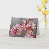 Rosa gegen eine Graue Himmelsblüte Karte (Gelbe Blume)