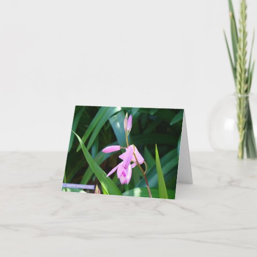 Rosa gegen Grün Karte (Vorderseite)