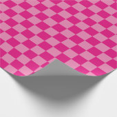 rosa Gegeometrisch geprüft Geschenkpapier (Ecke)