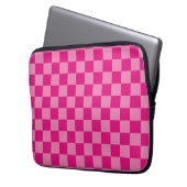 rosa Gegeometrisch geprüft Laptopschutzhülle (Vorderseite Links)