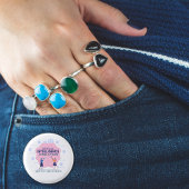 Rosa Gehirndarstellung Künstliche Intelligenz Button