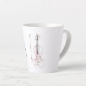 Rosa Geigeninstrument Milchtasse (Rechte Ecke)