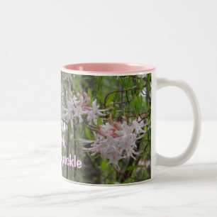 Rosa Geißblatt-Tasse Zweifarbige Tasse