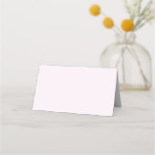 Rosa geklappte Platzkarte (Rückseite)