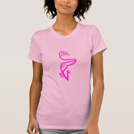 Rosa Gekritzel Vanberd T-Shirt