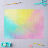 Rosa, gelb, blau, Aquarellfarbe Seidenpapier (Basteln)