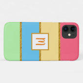 Rosa Gelb Blau - Farbkombination Case-Mate iPhone Hülle (Rückseite (Horizontal))