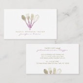 Rosa Gelb Einzigartiges Bäckerei Visitenkarte (Vorne/Hinten)