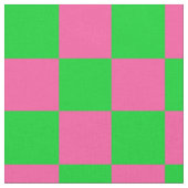 rosa Gelb gekreuztes Karo-Muster Stoff (Nahaufnahme)