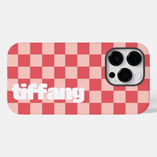Rosa Gelb-Kachelgehäuse Case-Mate iPhone Hülle (Rückseite (Horizontal))