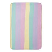 Rosa, gelb, Lila und grün Badematte (Vorderseite Vertikal)