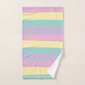 Rosa, gelb, Lila und grün Badhandtuch Set (Handtuch)