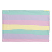 Rosa, gelb, Lila und grün Kissenbezug (Rückseite-Links)