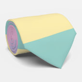 Rosa, gelb, Lila und grün Krawatte (Gerollt)