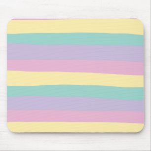 Rosa, gelb, Lila und grün Mousepad