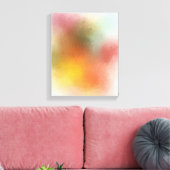 Rosa Gelb Modernblau Lila grün farbig Leinwanddruck (Insitu (Wohnzimmer))