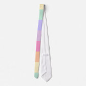 Rosa Gelb Orange Blaue Lila Frauen Männer Krawatte (Rückseite)