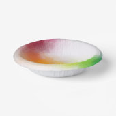 Rosa Gelb Orange Blaugrün Moderne Pappteller (Gewinkelt)