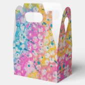 Rosa, Gelb und Blau - abstraktes Design Geschenkschachtel (Geöffnet)