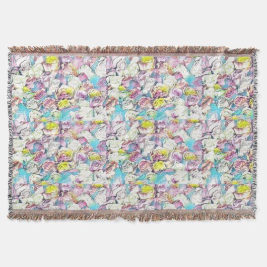 Rosa-, Gelb- und Weißrosen Decke (Vorderseite)